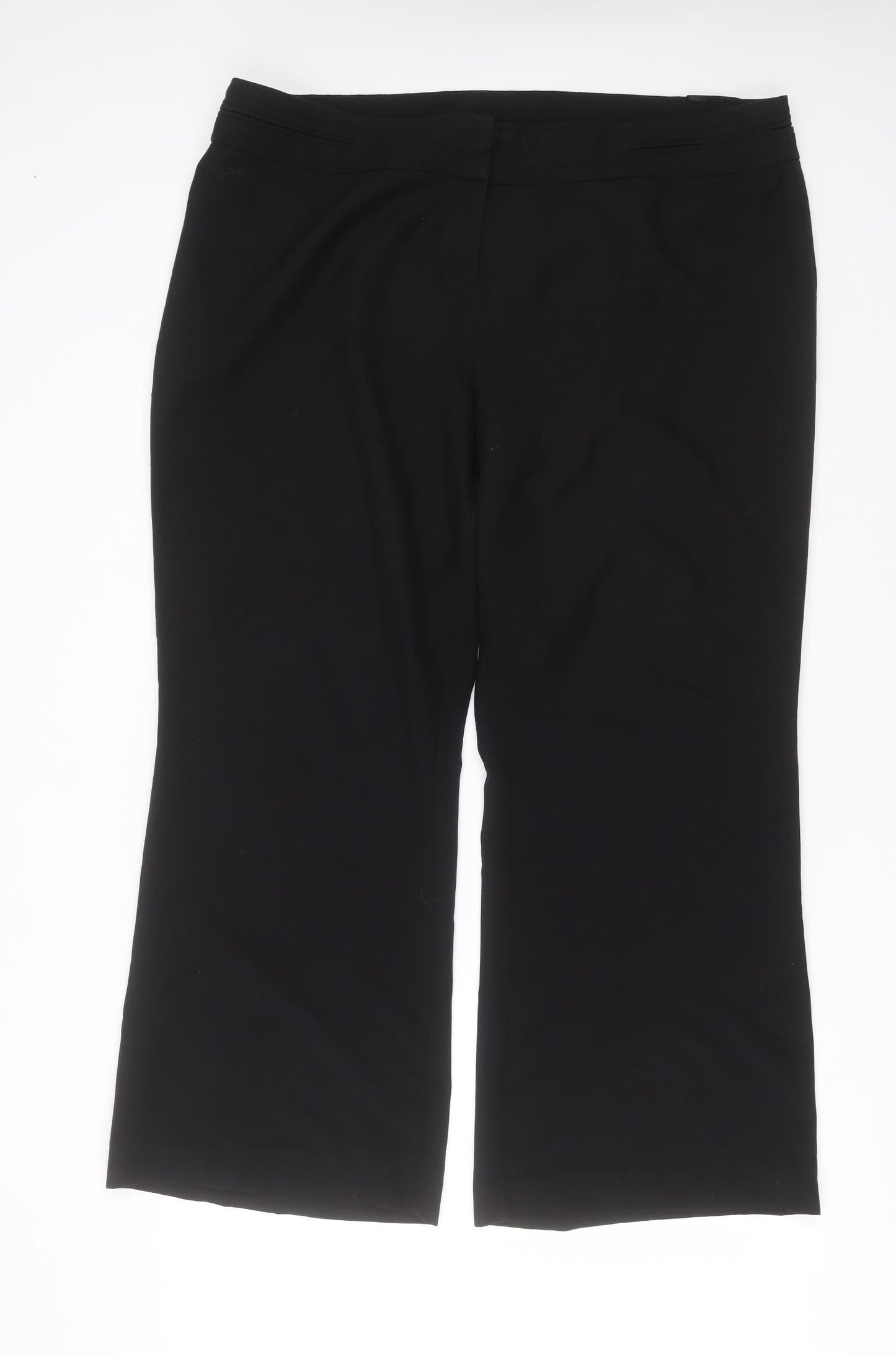 Autonomy Womens Black  Polyester Trousers  Size 20 L31 in Regular Zip