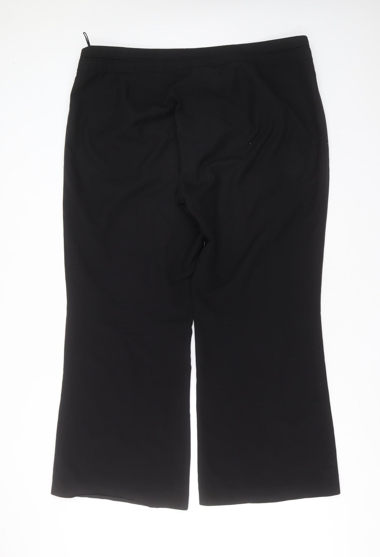 Autonomy Womens Black  Polyester Trousers  Size 20 L31 in Regular Zip