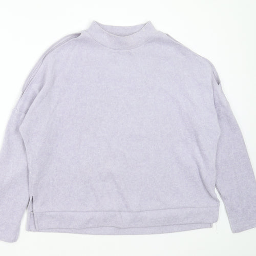 New Look Womens Purple Round Neck  Polyester Pullover Jumper Size M