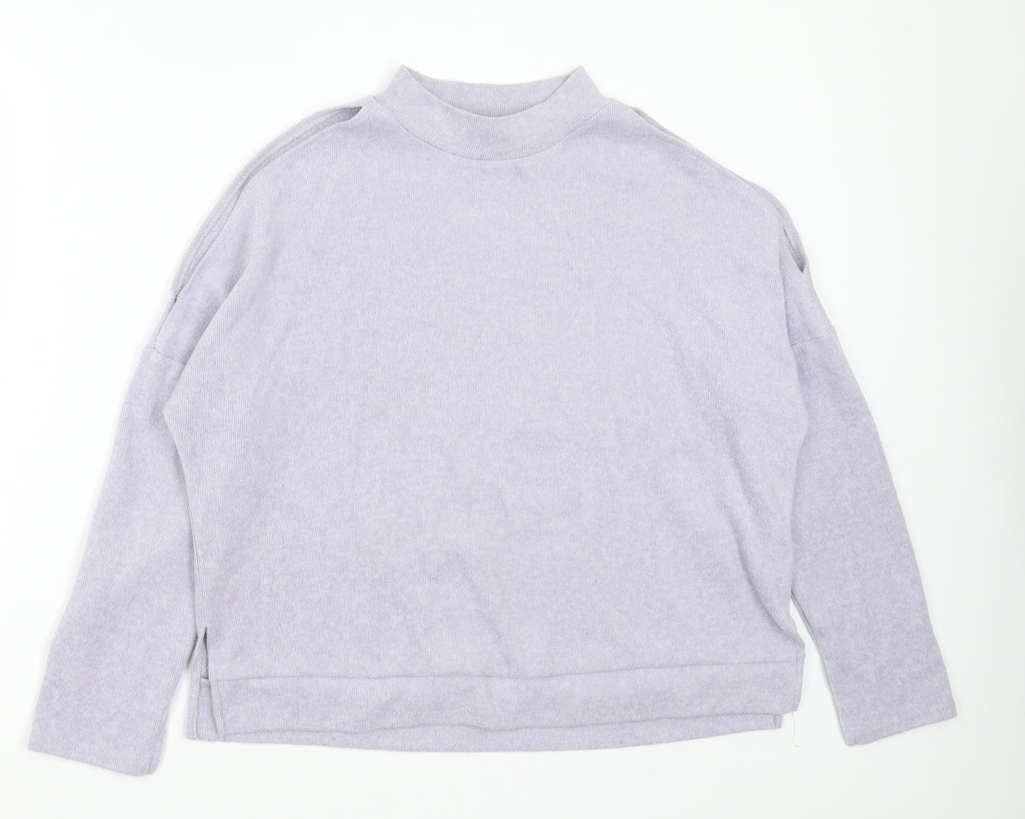 New Look Womens Purple Round Neck  Polyester Pullover Jumper Size M