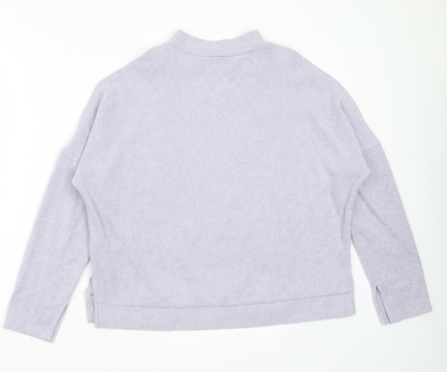 New Look Womens Purple Round Neck  Polyester Pullover Jumper Size M