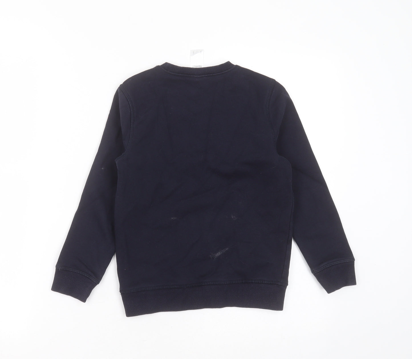 F&F Boys Blue  Cotton Pullover Sweatshirt Size 6-7 Years   - school