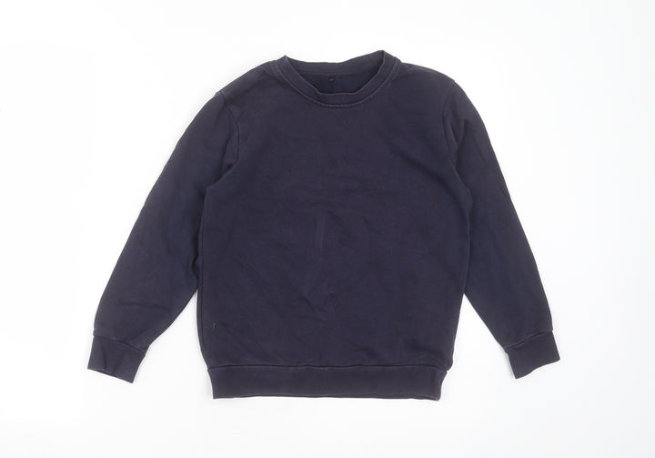 George Boys Blue  Cotton Pullover Sweatshirt Size 8-9 Years   - school