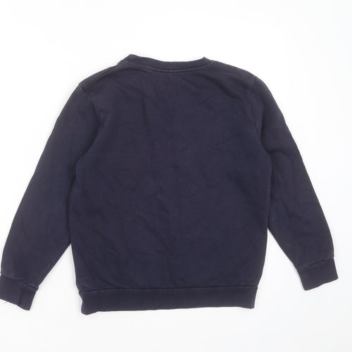 George Boys Blue  Cotton Pullover Sweatshirt Size 8-9 Years   - school