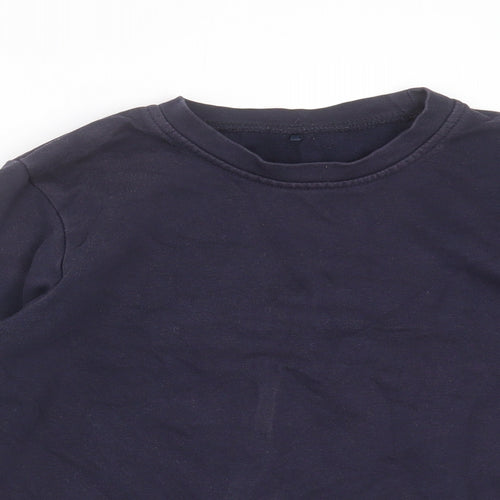 George Boys Blue  Cotton Pullover Sweatshirt Size 8-9 Years   - school