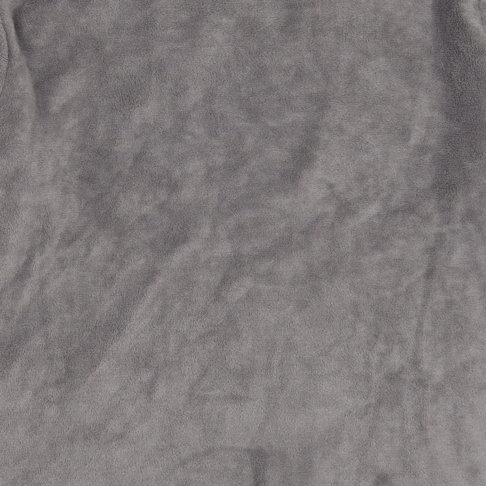 Hudson Bay Mens Grey Solid Polyester  Pyjama Top Size XL