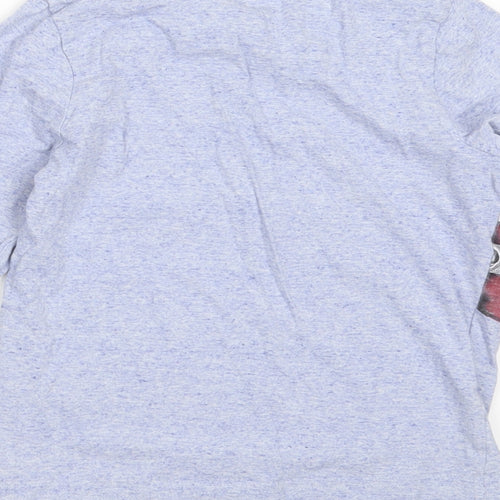 Skate Nation Boys Blue  Cotton Basic T-Shirt Size 8 Years Round Neck  - skating
