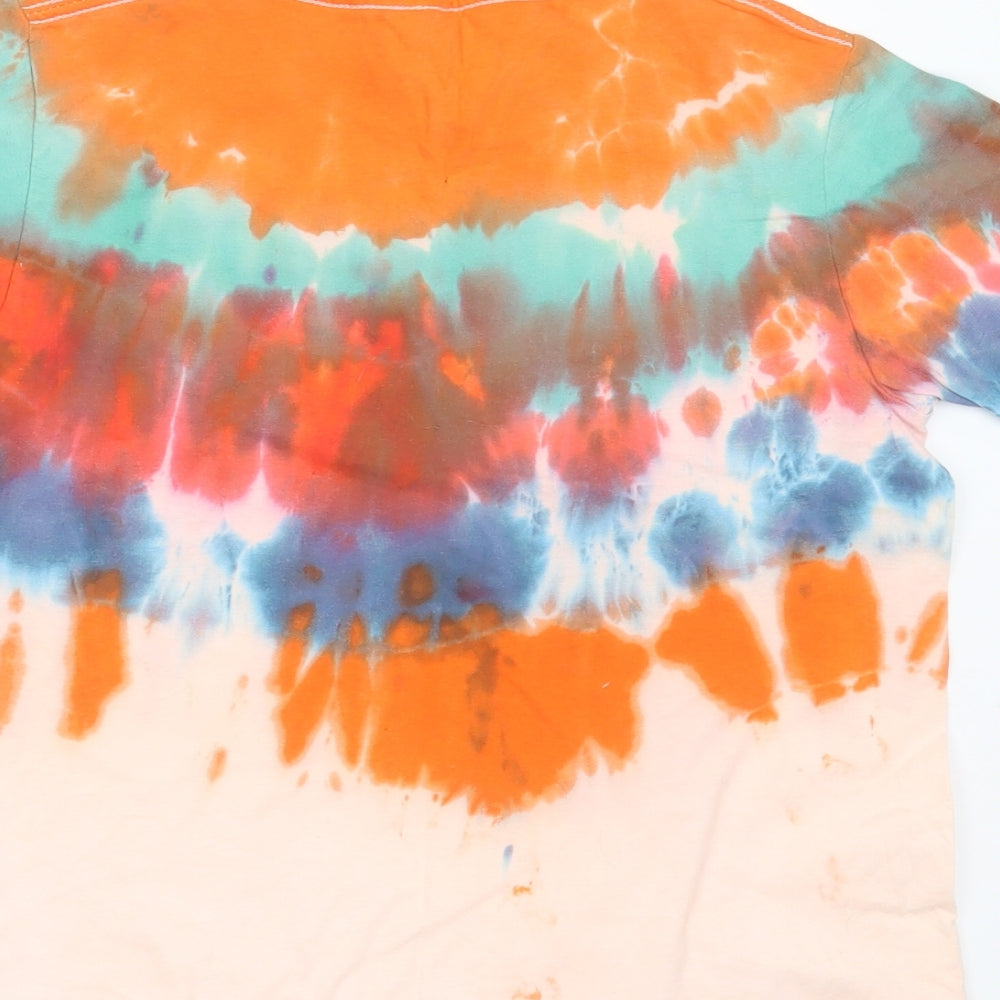 Gildan Boys Multicoloured  Cotton Basic T-Shirt Size 7-8 Years Round Neck  - tie dye