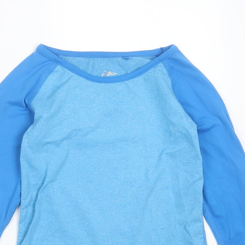 Crane Boys Blue  Polyester Basic T-Shirt Size 7-8 Years Round Neck