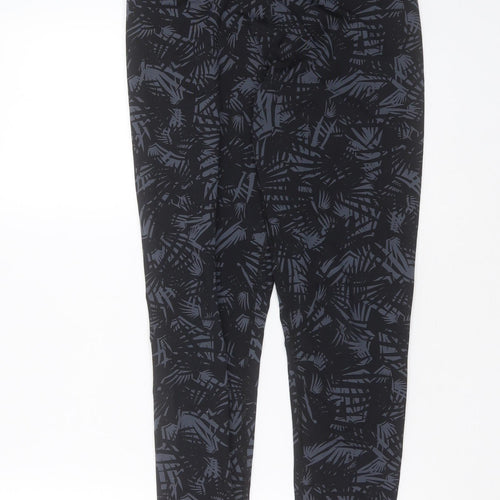 Preworn Womens Black Geometric Polyester Compression Leggings Size 28 in L27 in Extra-Slim