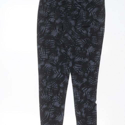 Preworn Womens Black Geometric Polyester Compression Leggings Size 28 in L27 in Extra-Slim