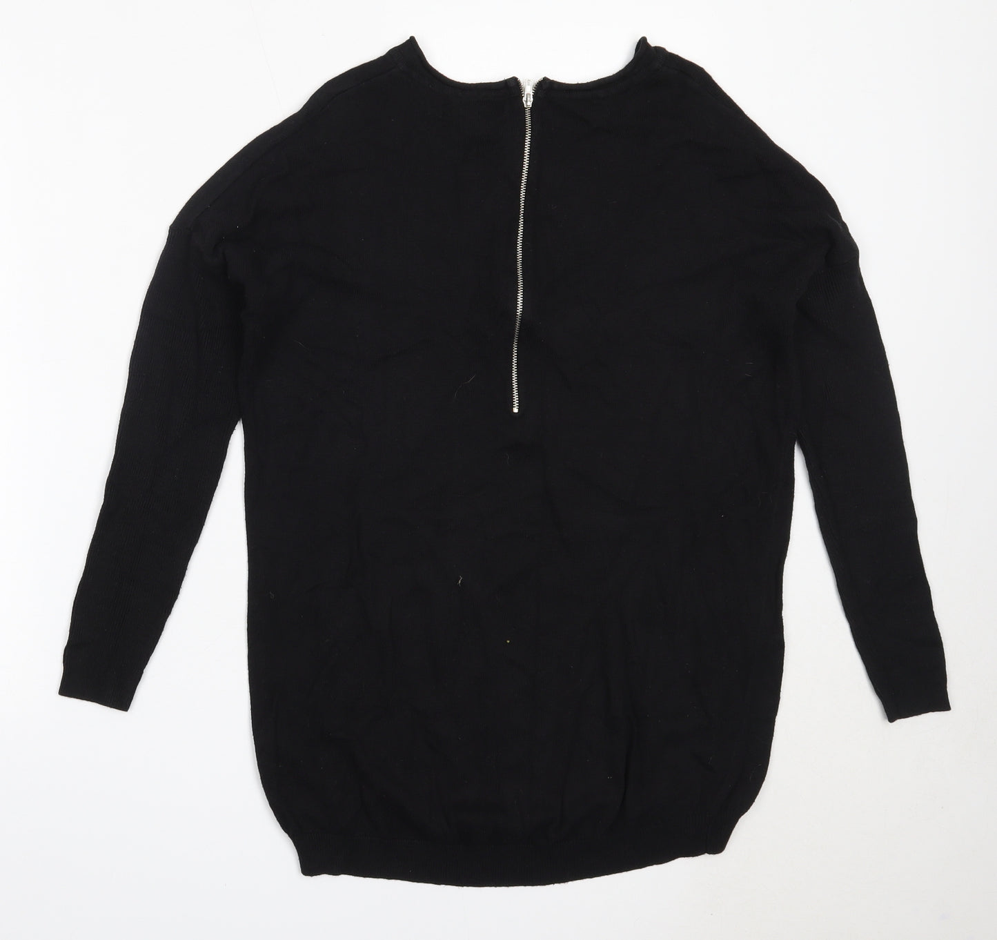 Atmosphere Womens Black Round Neck  Cotton Pullover Jumper Size M
