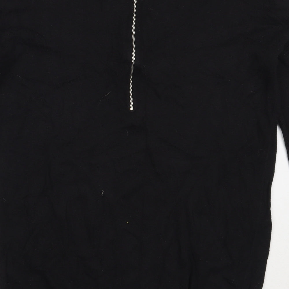 Atmosphere Womens Black Round Neck  Cotton Pullover Jumper Size M