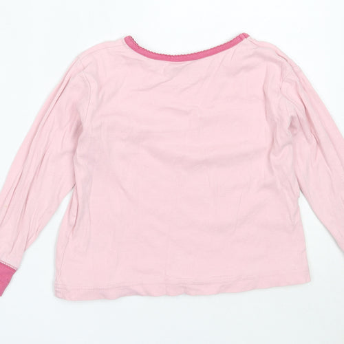 Matalan Girls Pink Solid Cotton Top Pyjama Top Size 4-5 Years