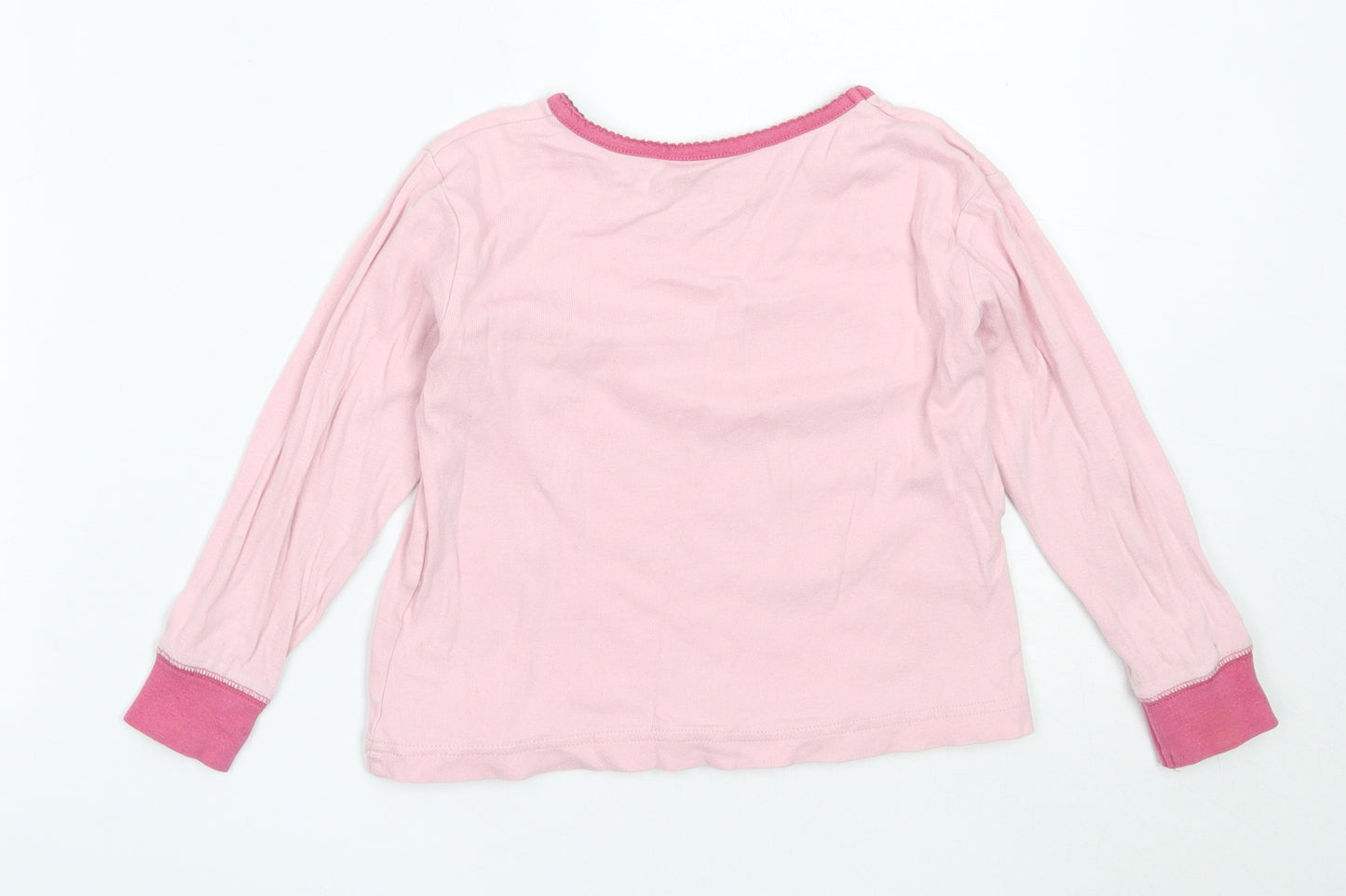 Matalan Girls Pink Solid Cotton Top Pyjama Top Size 4-5 Years