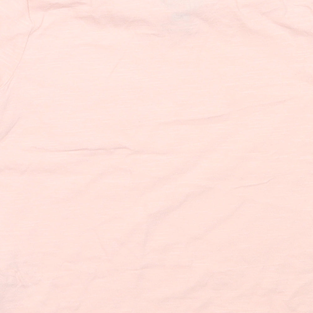 F&F Girls Pink  Cotton Basic T-Shirt Size 3-4 Years Round Neck