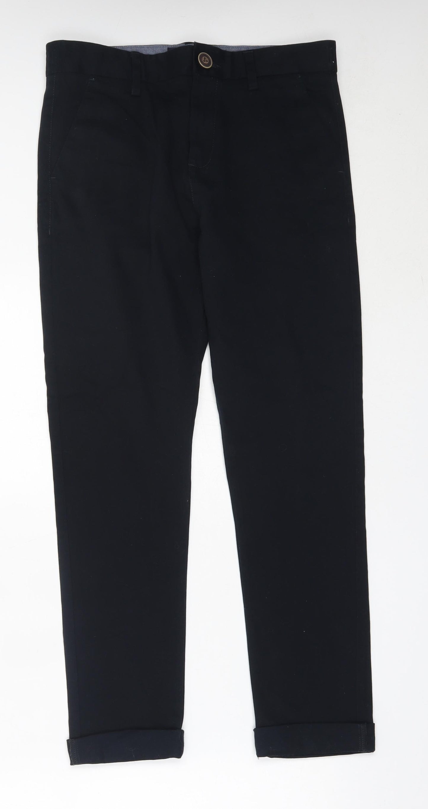 NEXT Boys Blue  Cotton Chino Trousers Size 12 Years  Regular
