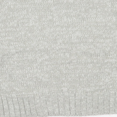 New Look Womens Grey Round Neck  Acrylic Pullover Jumper Size M