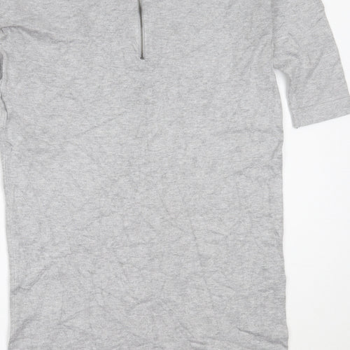 Vera Moda Womens Grey  Viscose Jumper Dress  Size M  Round Neck