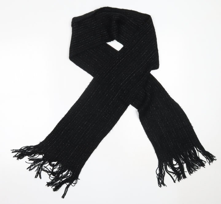 TU Womens Black Acrylic Scarf