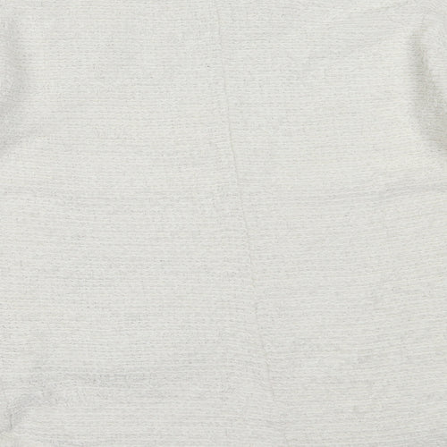 George Womens Ivory Round Neck  Polyester Pullover Jumper Size 10