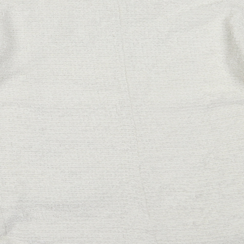 George Womens Ivory Round Neck  Polyester Pullover Jumper Size 10