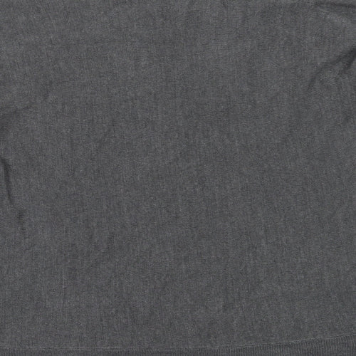 Dorothy Perkins Womens Grey Round Neck  Acrylic Pullover Jumper Size 14