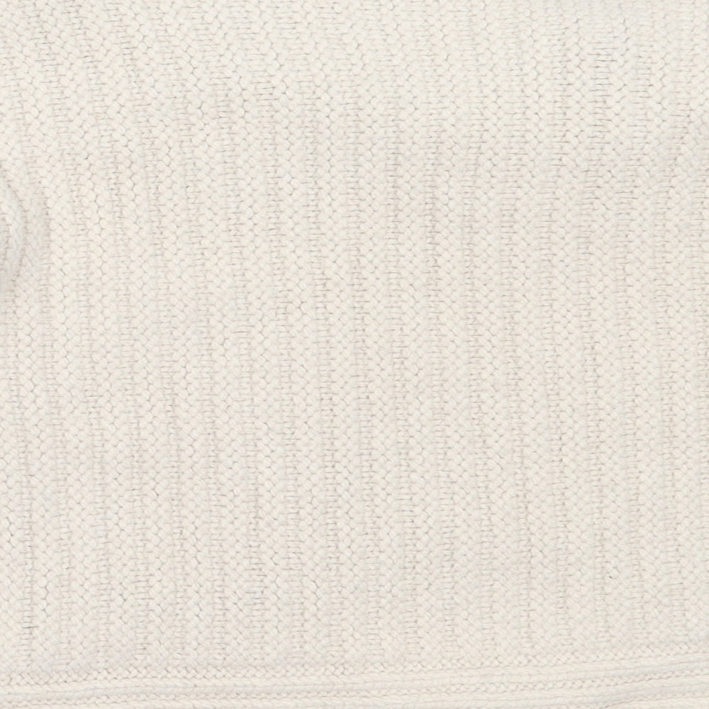 NEXT Womens Beige Round Neck  Acrylic Pullover Jumper Size M