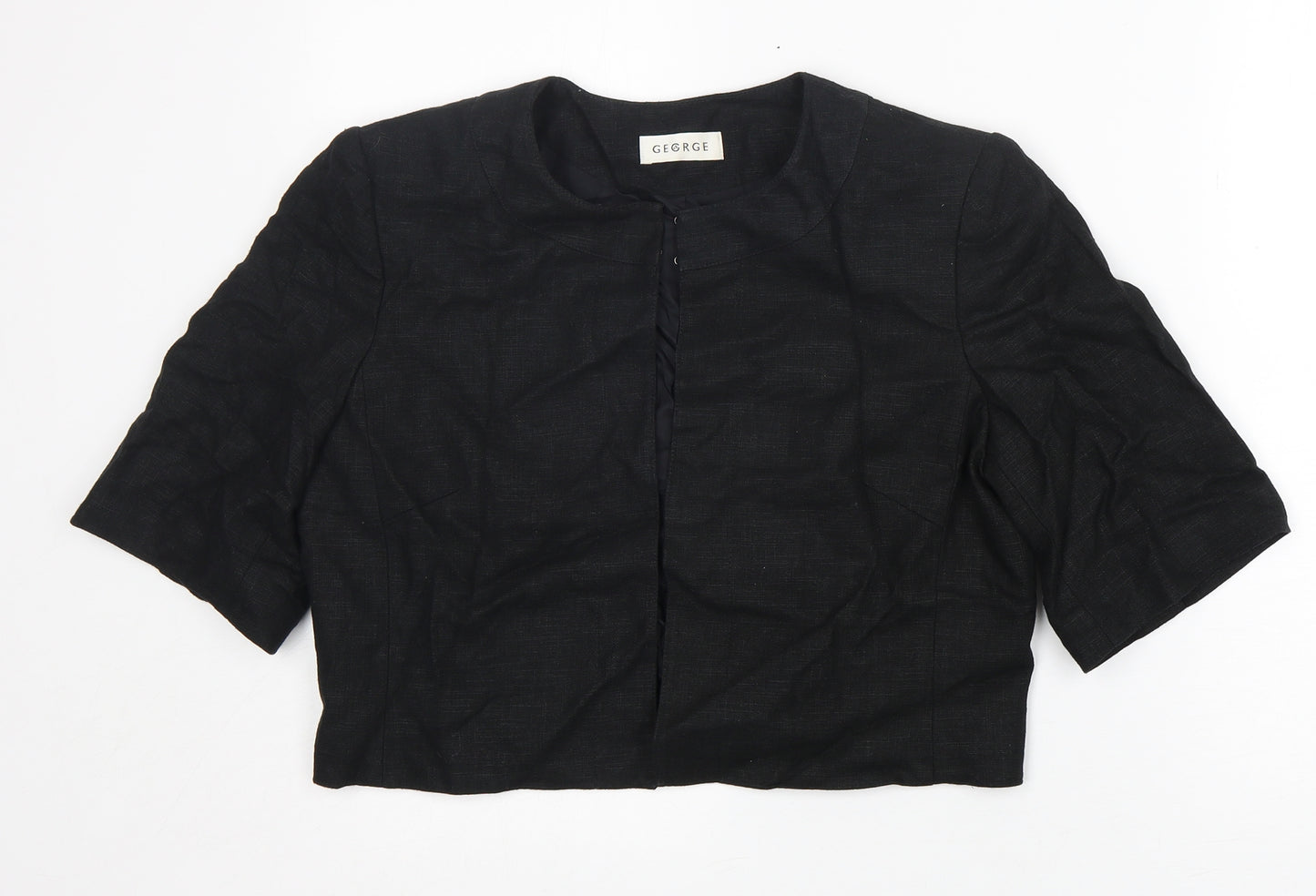 George Womens Black   Jacket Coat Size 12