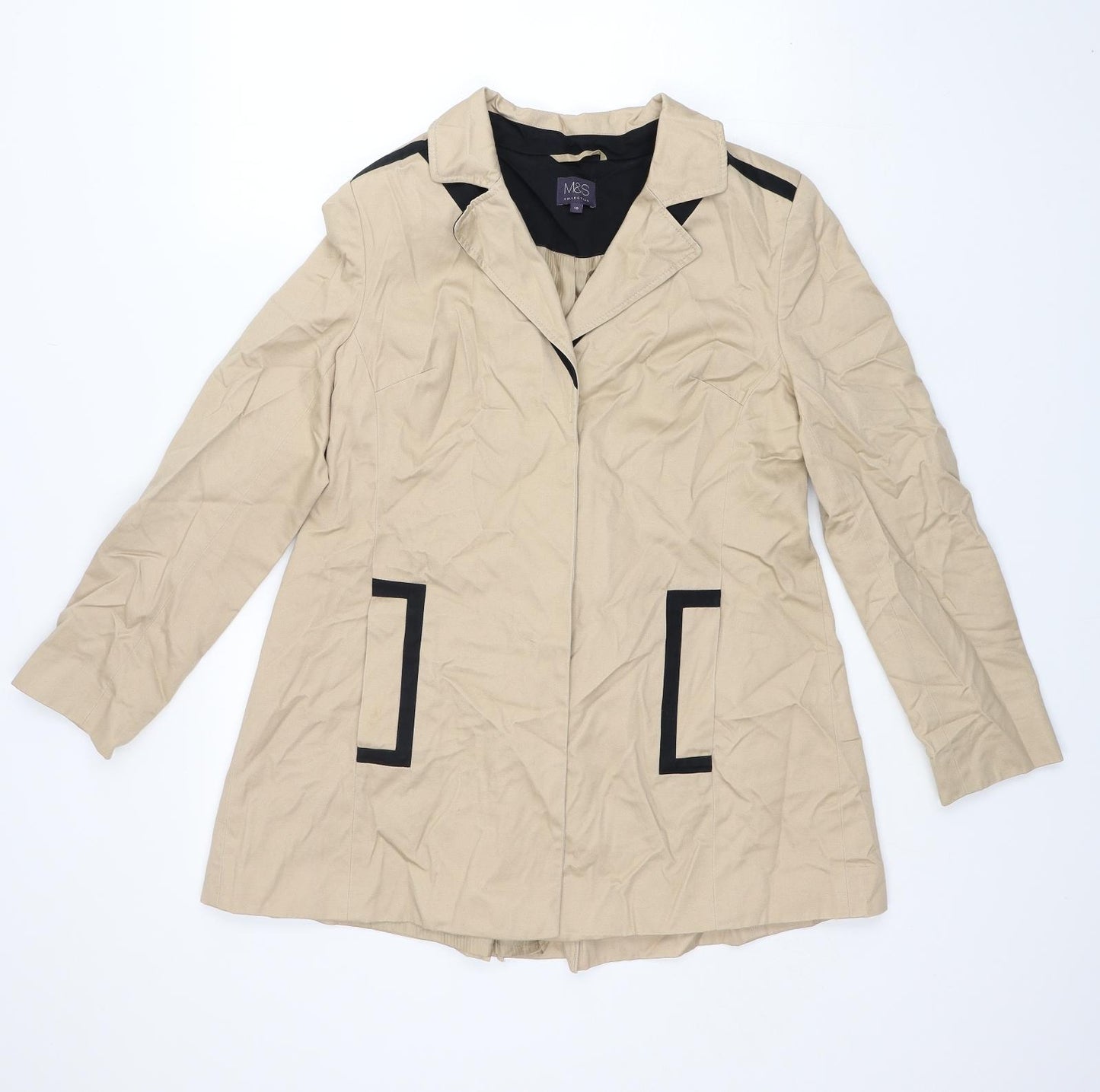 M&S Womens Brown   Anorak Coat Size 10