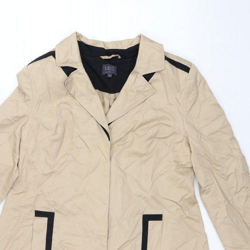 M&S Womens Brown   Anorak Coat Size 10
