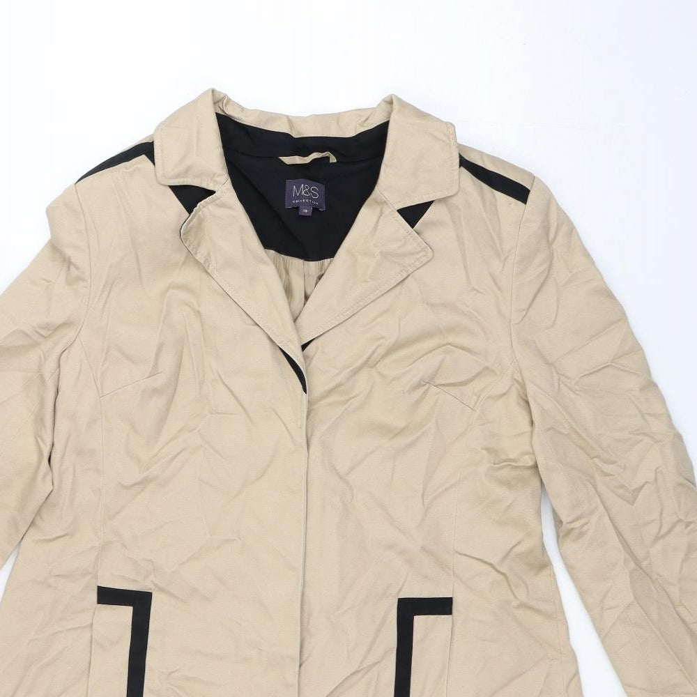 M&S Womens Brown   Anorak Coat Size 10
