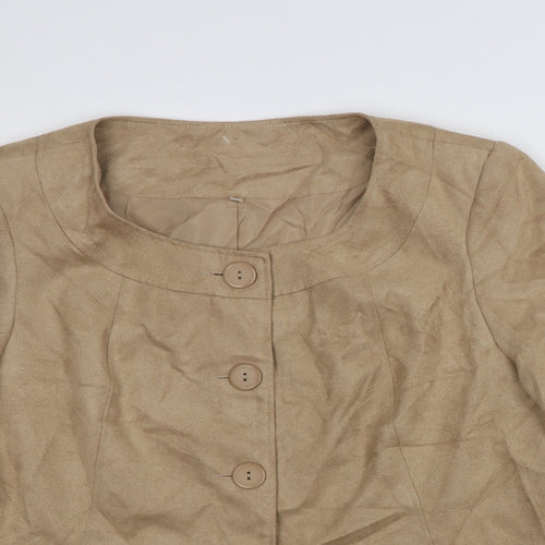 EWM Womens Brown   Jacket Coat Size 18  Button