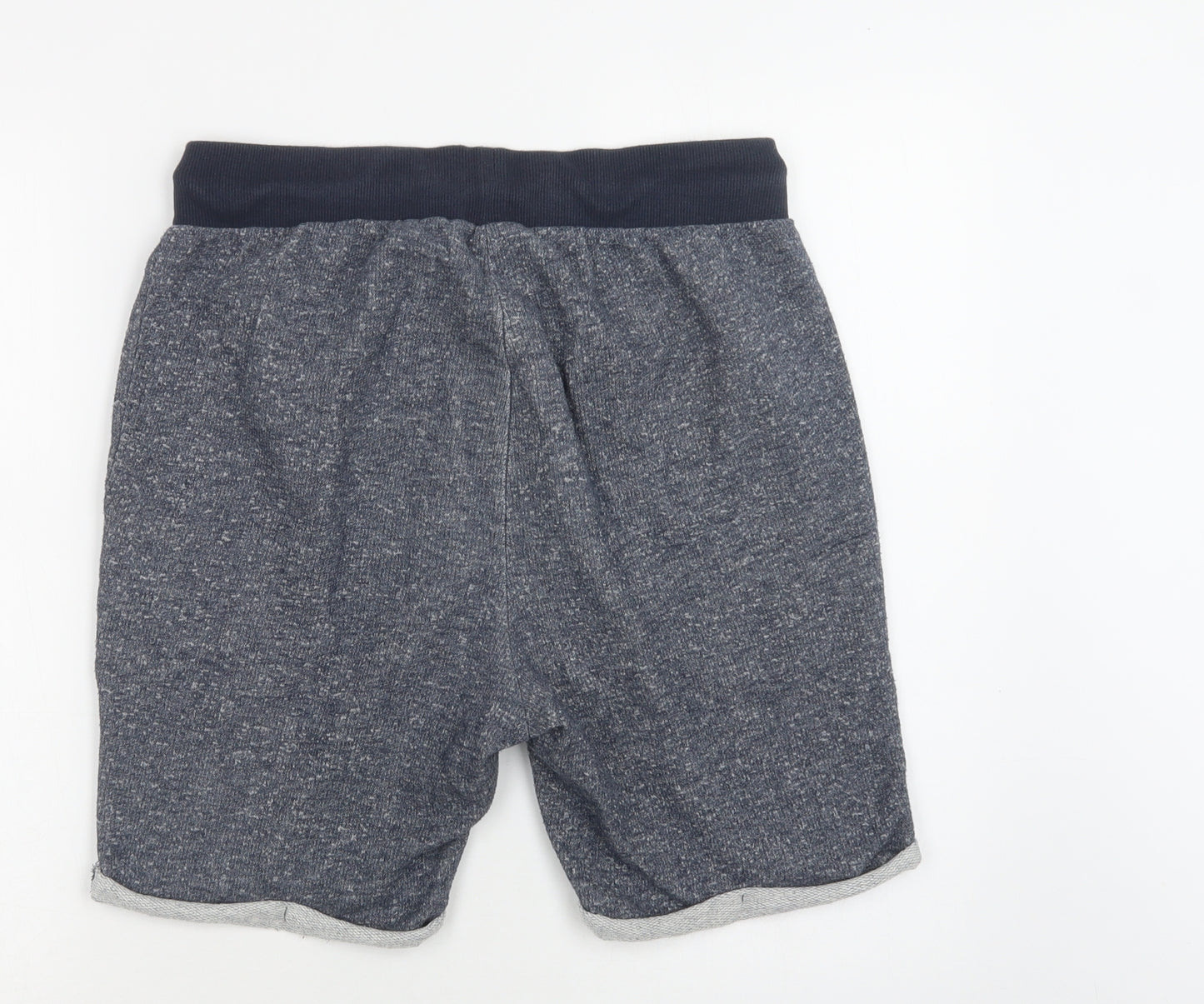 JACK & JONES Mens Blue  Cotton Sweat Shorts Size S L7 in Regular Drawstring