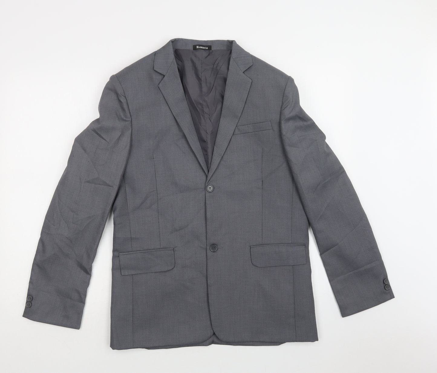 Romario Womens Grey   Jacket Blazer Size 14  Button