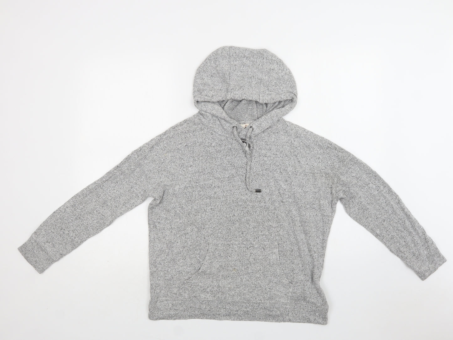 F&F Womens Grey  Viscose Pullover Hoodie Size 10