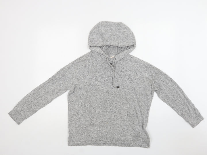 F&F Womens Grey  Viscose Pullover Hoodie Size 10