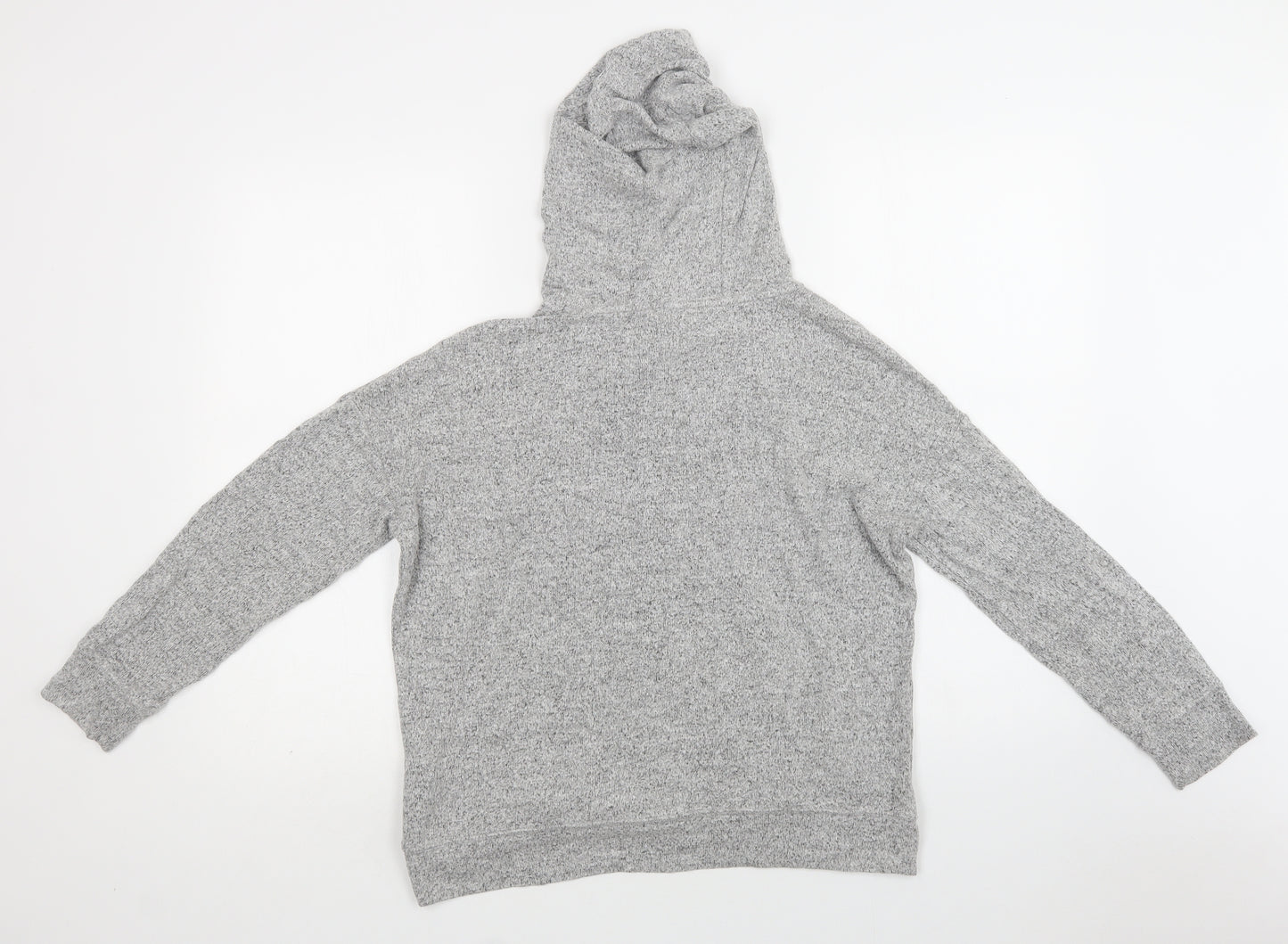 F&F Womens Grey  Viscose Pullover Hoodie Size 10