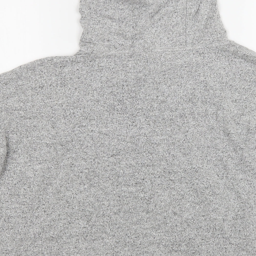 F&F Womens Grey  Viscose Pullover Hoodie Size 10