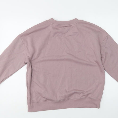 Primark Womens Purple  Cotton Pullover Sweatshirt Size S
