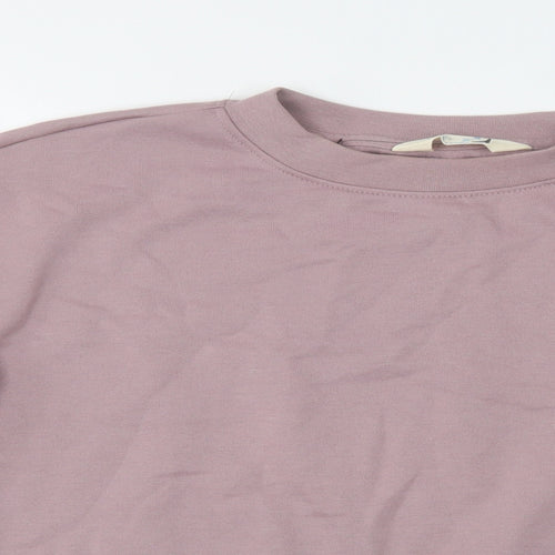 Primark Womens Purple  Cotton Pullover Sweatshirt Size S