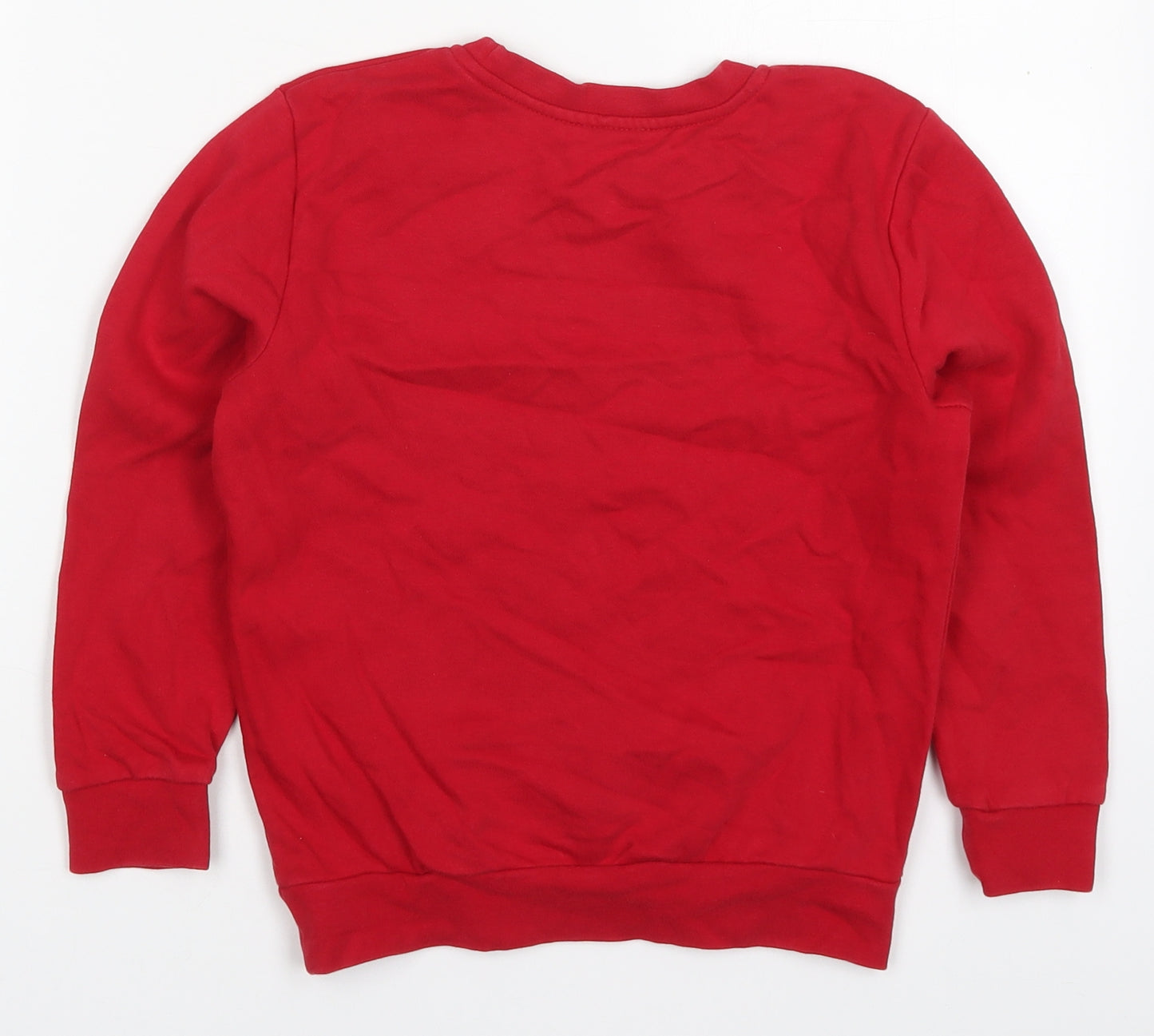 George Boys Red  Cotton Pullover Sweatshirt Size 6-7 Years  Pullover