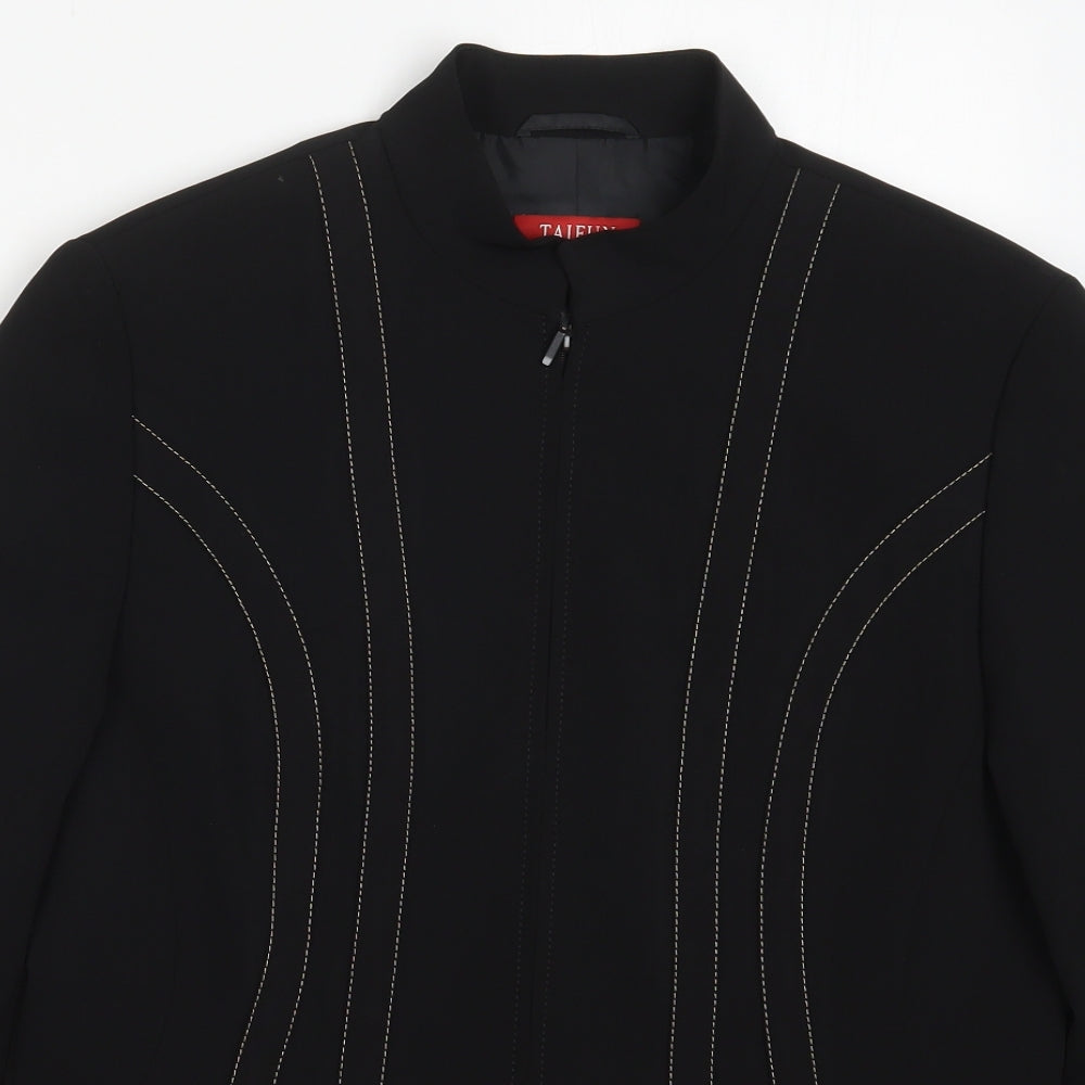 Taifun Womens Black   Jacket  Size 14  Zip