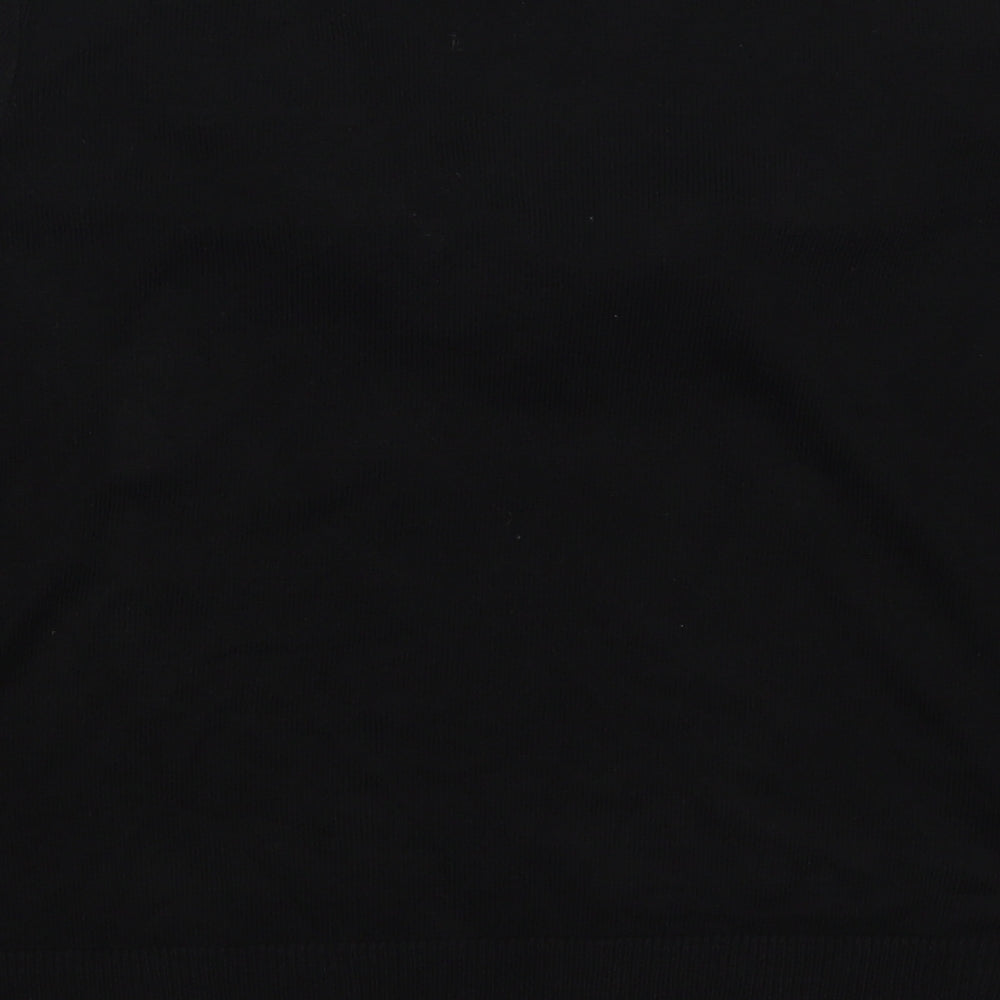 George Womens Black Round Neck  Acrylic Pullover Jumper Size 16