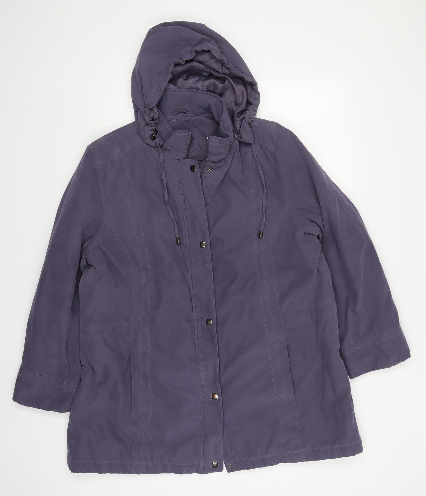 Bonmarché Womens Purple   Jacket Coat Size L  Zip
