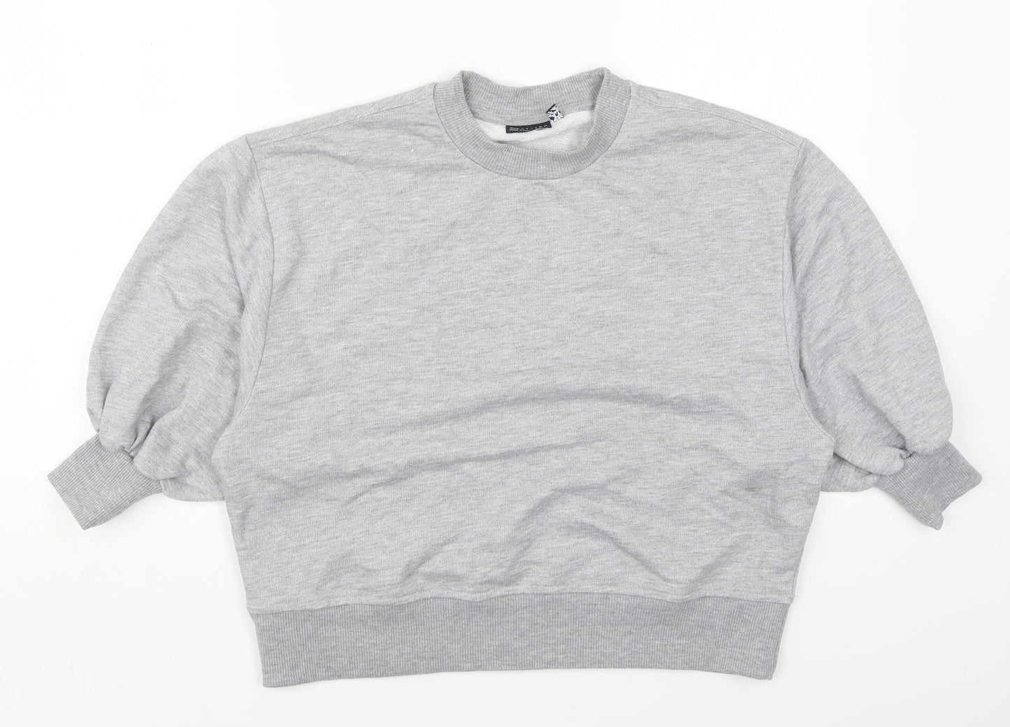 ASOS Womens Grey  Cotton Pullover Sweatshirt Size 8  Pullover