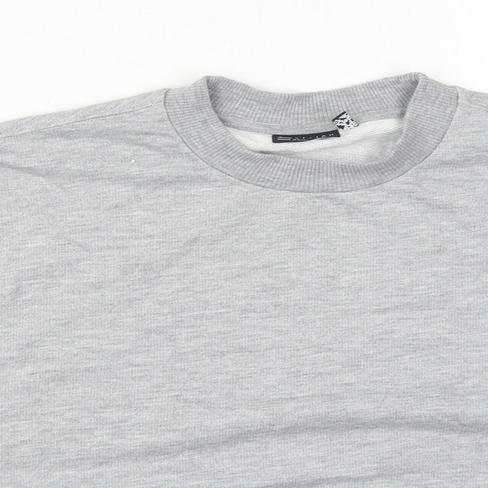 ASOS Womens Grey  Cotton Pullover Sweatshirt Size 8  Pullover