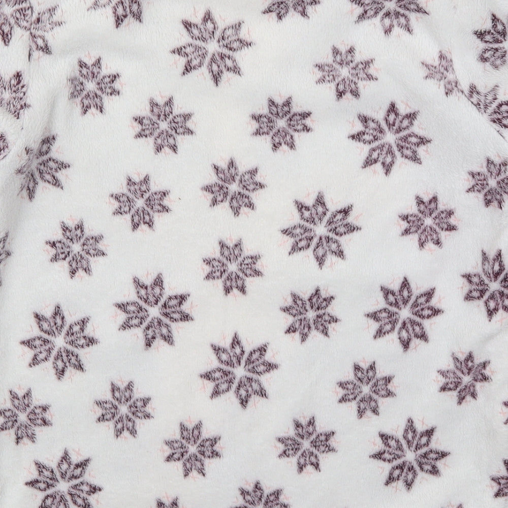 Primark Womens Purple Geometric Polyester Top Pyjama Top Size 10   - Snowflakes