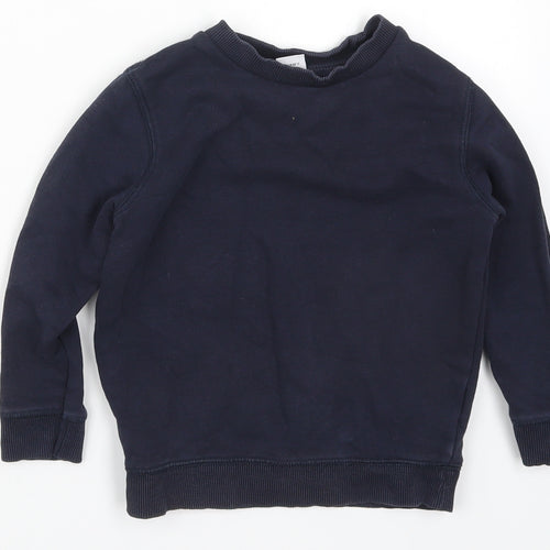 TU Boys Blue  Cotton Pullover Sweatshirt Size 3 Years  Pullover
