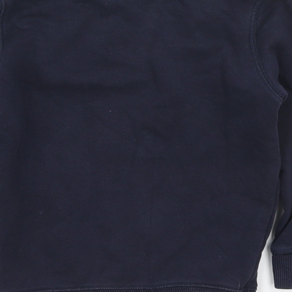 TU Boys Blue  Cotton Pullover Sweatshirt Size 3 Years  Pullover